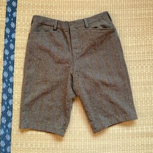 Men's Brown Tweed Shorts